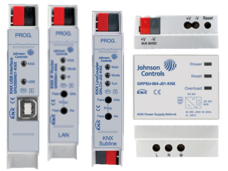 Schakelaars van KNX en Johnson
